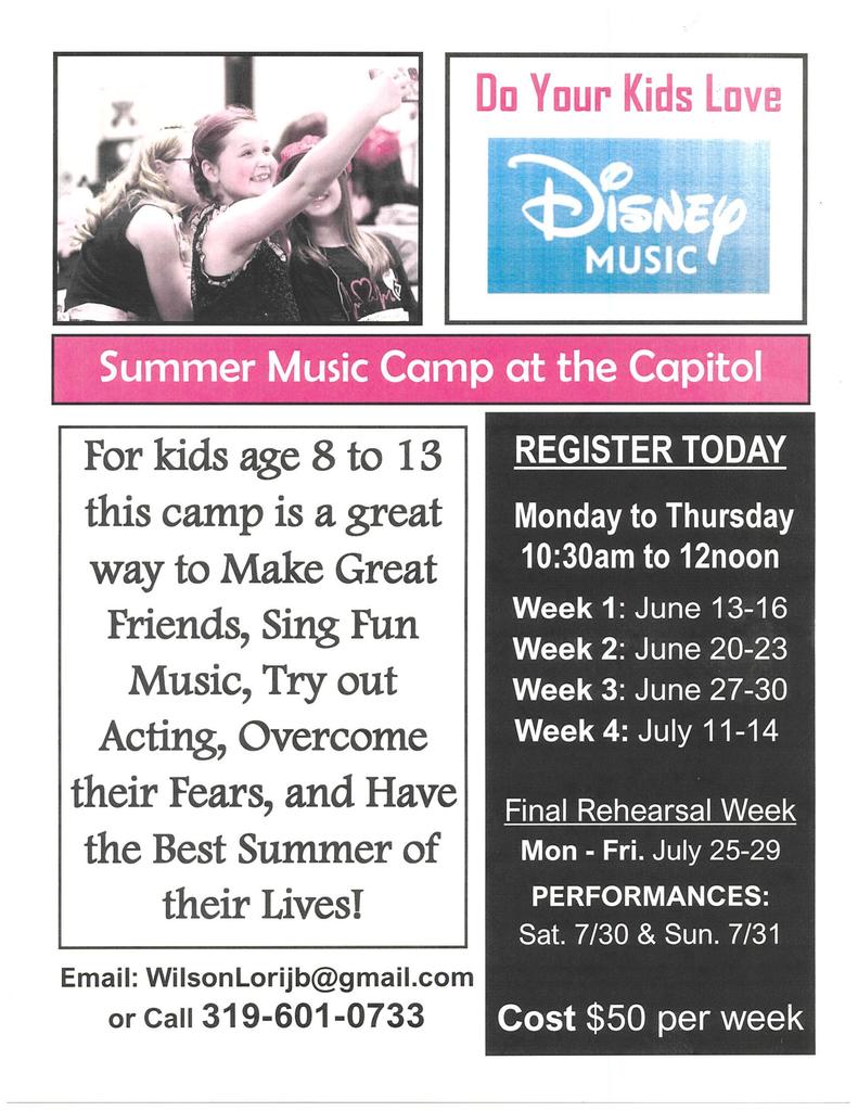 Summer Music Camp At the Capitol